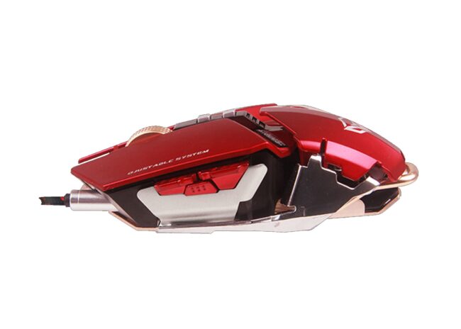 Meetion MT-M985 Metal Mechanical Programmable Gaming Mouse - Red