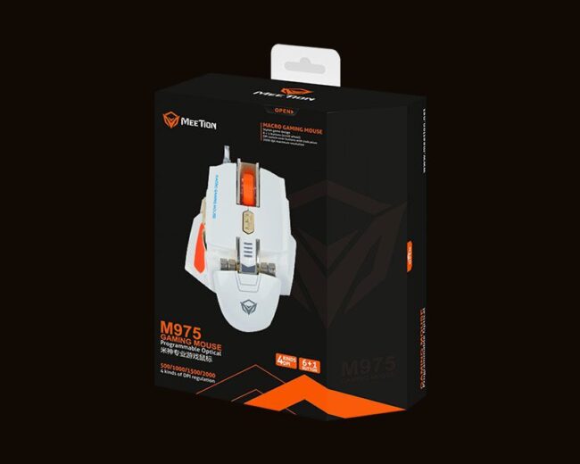 Meetion MT-M975 USB Corded Gaming Mouse Black