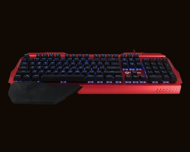 MeeTion MT-MK20 Mechanical Gaming Metal Keyboard Red