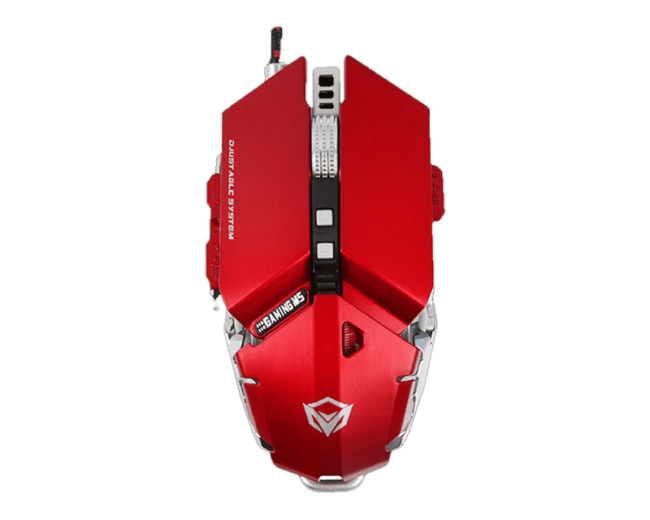 Meetion MT-M985 Metal Mechanical Programmable Gaming Mouse - Red