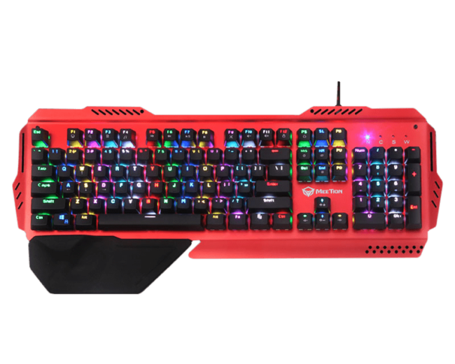 MeeTion MT-MK20 Mechanical Gaming Metal Keyboard Red