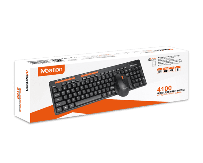 Meetion MT-4100 2.4G Wireless Keyboard and Mouse Combo