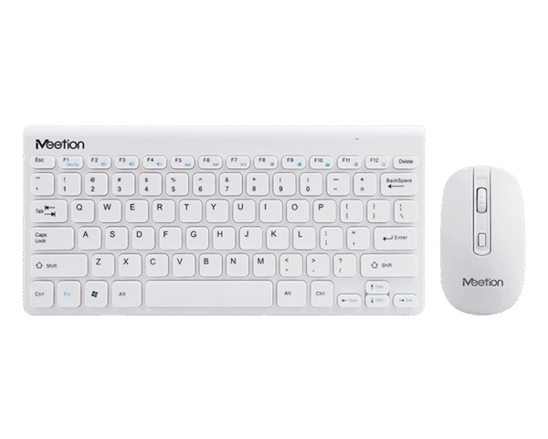 Meetion 2.4G Wireless Mini Combo 4000 (KB&Mouse) Black &  White - Image 2