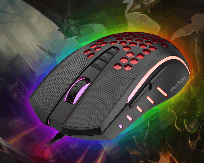 Meetion MT-GM015 Lightweight Honeycomb Gaming Mouse