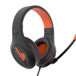 Meetion MT-HP021 Gaming Headset Backlit 3.5mm Audio Pin *1 with  Audio and USB - Black Orange