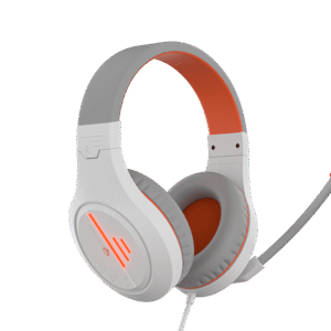 Meetion MT-HP021WO Gaming Headset Backlit 3.5mm Audio Pin *1 with  Audio and USB - White Orange
