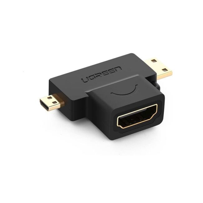 uGreen 20144 Micro HDMI + Mini HDMI Male to HDMI Female Adapter
