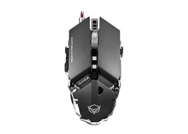 Meetion MT-M985 Metal Mechanical Programmable Gaming Mouse - Gray