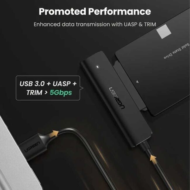 uGreen 70610 USB-C 3.0 to 2.5-Inch SATA Converter 50cm