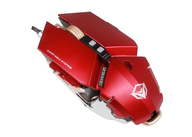 Meetion MT-M985 Metal Mechanical Programmable Gaming Mouse - Red