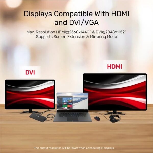 Unitek D001A uHUB S7+ 7 in 1 Universal Docking Station - USB3.1 Type-C Universal Docking Station - Image 8