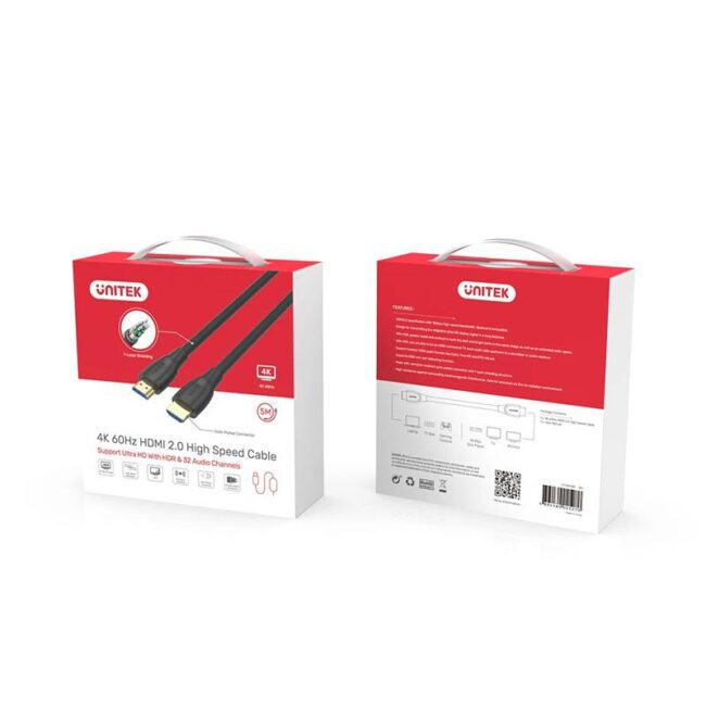 Unitek HDMI 2.0 Male to Male Cable Black Color