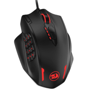 Redragon M908 IMPACT MMO Gaming Mouse with 18 Programmable Buttons - Black