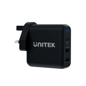 Unitek P1103A 60W USB-C PD QC3 3-Port Wall Charger UK Type
