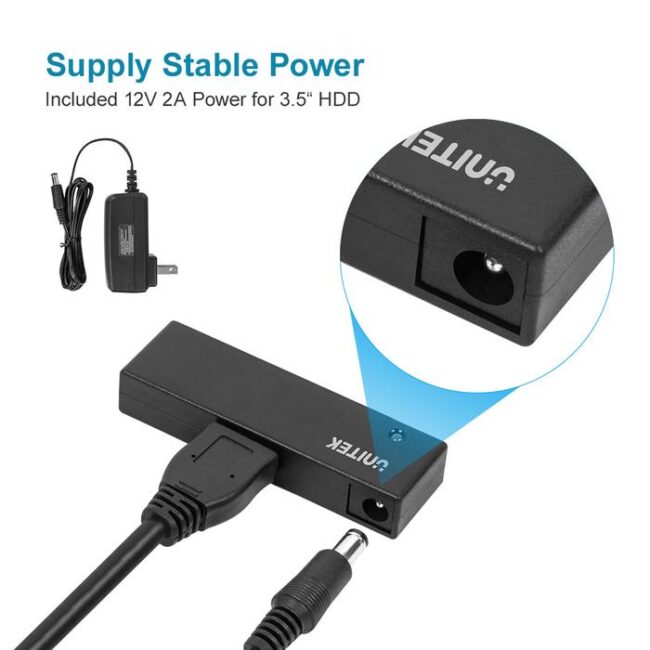 Unitek Y-1039 USB 3.0 to SATA Hard Drive Adapter 2.5 3.5"