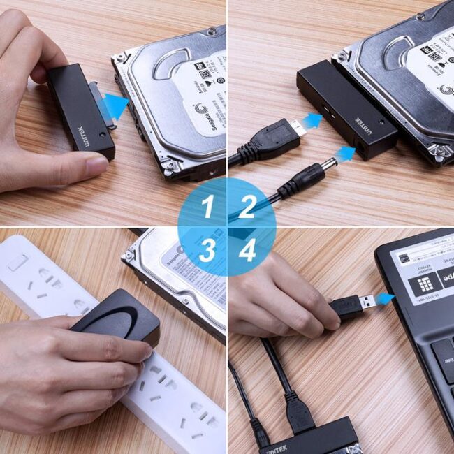 Unitek Y-1039 USB 3.0 to SATA Hard Drive Adapter 2.5 3.5"