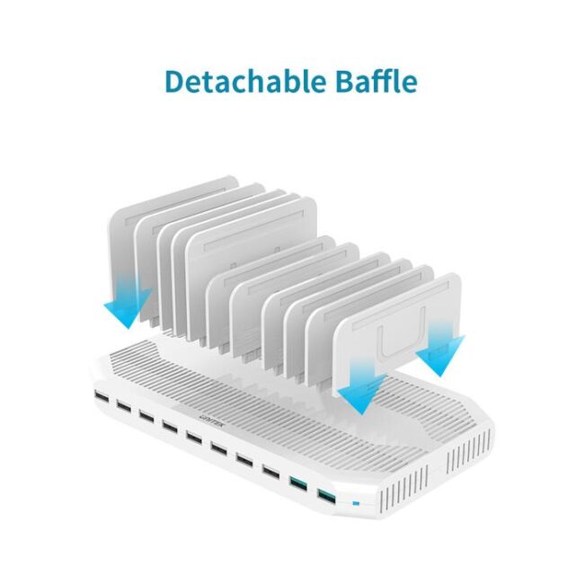 Unitek Y-2190A USB Charging Station 10 Port QC 3.0 96W