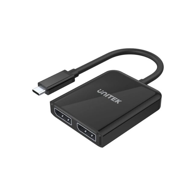 Unitek V1407A USB3.1 Type-C To Dual DP (8K 60Hz) Adapter with MST