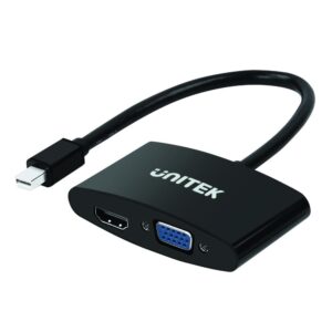 Unitek Y-6328BK Mini DisplayPort to VGA+HDMI Converter