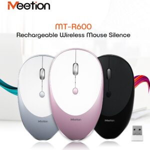 Meetion 2.4g R600 Slim Rechargeable Wireless Mouse