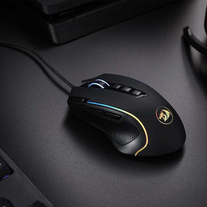 Redragon M612 Predator RGB, 8000 DPI Wired Optical Gamer Mouse ...