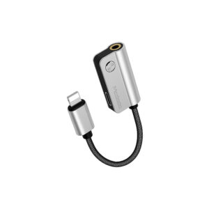 Mcdodo CA-3470 iPhone Lightning to Lightning & Audio 3.5mm Splitter - Silver