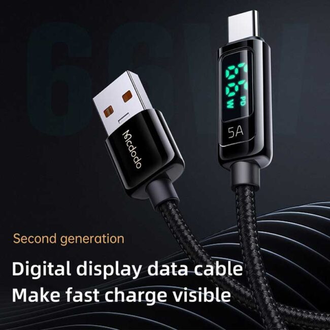 MCDODO CA-8691 CABLE DIGITAL PRO SUPER CHARGE TYPE C 5A 1.2M