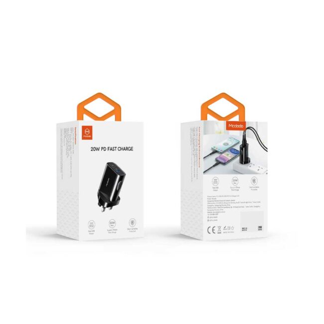 Mcdodo CH-8401 Tesla Series 20W PD+QC Charger (UK plug)