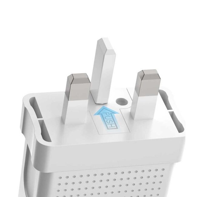 Mcdodo HCH-5720 Dual USB Charger (UK) + 1m Lightning Cable Travel Set