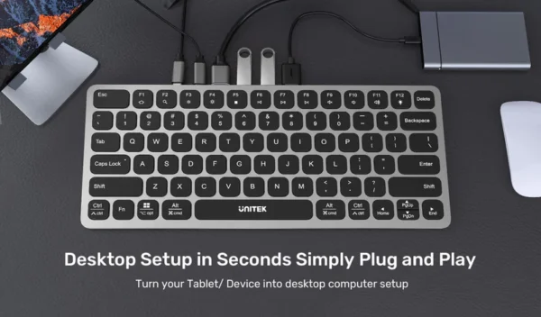 Unitek 9-in-1 USB-C Keyboard Hub - Image 10