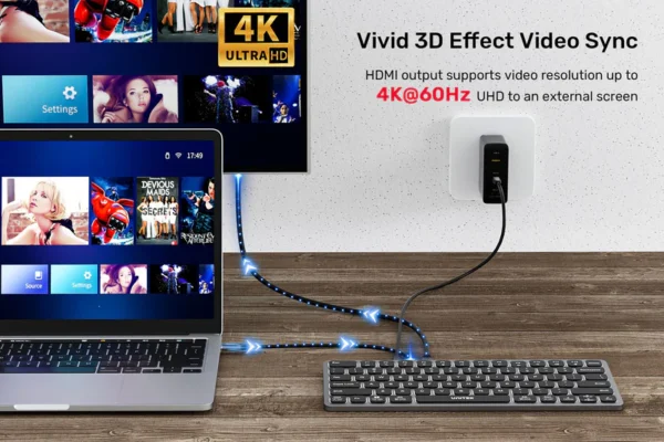 Unitek 9-in-1 USB-C Keyboard Hub - Image 6
