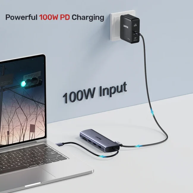 Unitek 9-in-1 USB-C Hub with Dual Display, Dual Card Reader and 100W PD - Image 13