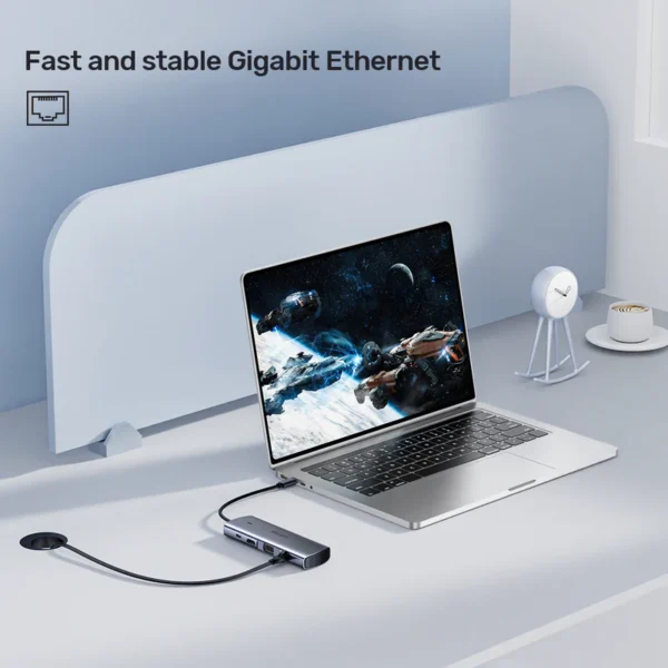 Unitek 9-in-1 USB-C Hub with Dual Display, Dual Card Reader and 100W PD - Image 12