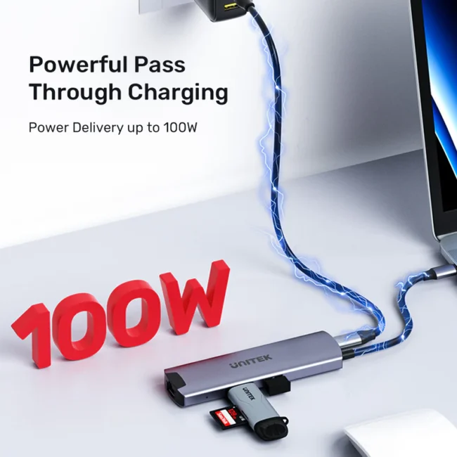 Unitek 6-in-1 Multiport USB-C HUB - Image 5
