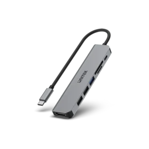 Unitek uHUB S7+ 7-in-1 USB-C 5Gbps Hub with 4K HDMI and 100W Power Delivery