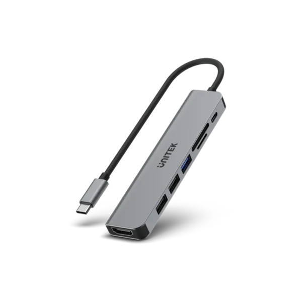 Unitek uHUB S7+ 7-in-1 USB-C 5Gbps Hub with 4K HDMI and 100W Power Delivery