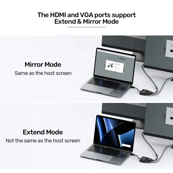 Unitek USB-C to HDMI and VGA Adapter - Image 4