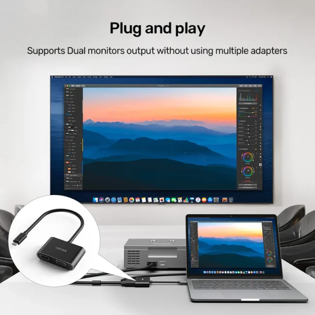 Unitek USB-C to HDMI and VGA Adapter - Image 5