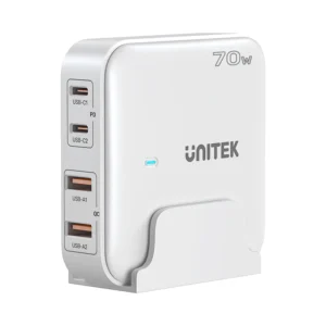Unitek 70W Desktop Charger  4in1 GaN - white