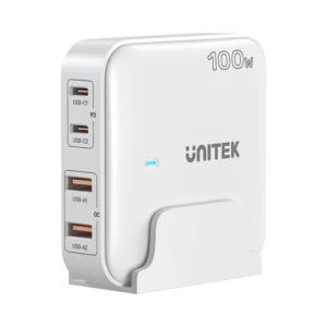 Unitek 100W Desktop Charger  4in1 GaN - white