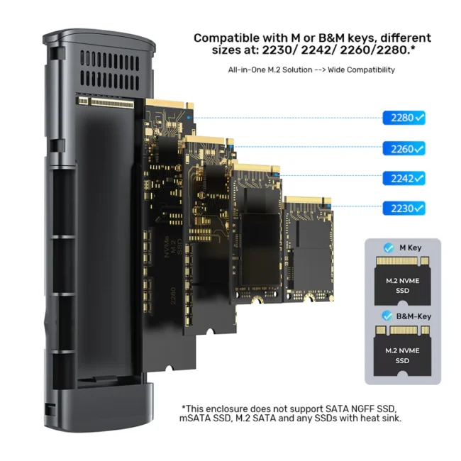 Unitek M.2 PCIe NVME SSD Enclosure - Image 7