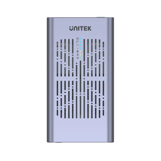Unitek SolidForce USB-C to PCIe/NVMe M.2 SSD 20Gbps Dual Bay Enclosure with Offline Clone - Image 5