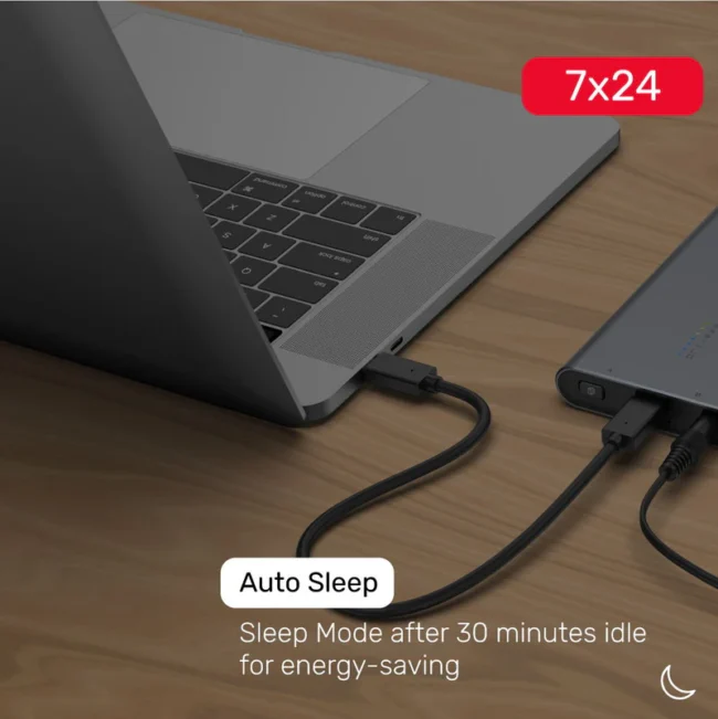 Unitek SolidForce USB-C to PCIe/NVMe M.2 SSD 20Gbps Dual Bay Enclosure with Offline Clone - Image 8