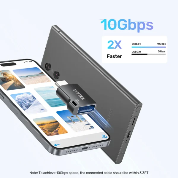 Unitek 10Gbps USB-C to USB-A Adapter - Image 7