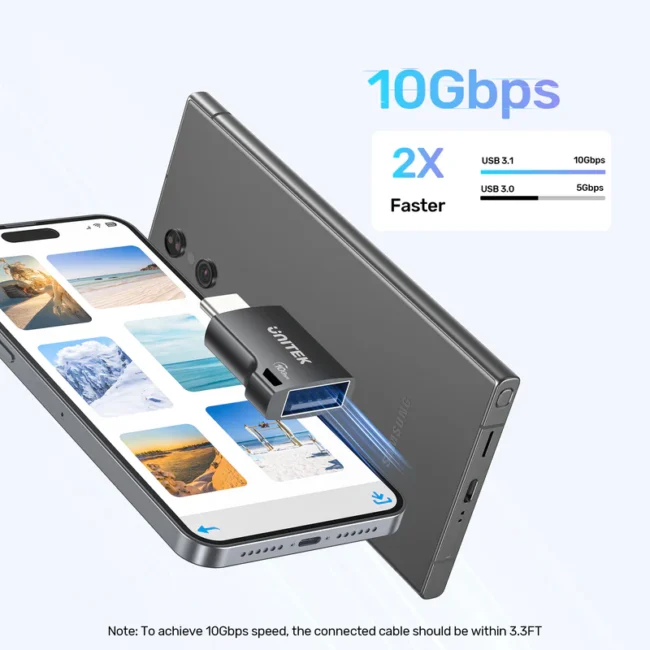 Unitek 10Gbps USB-C to USB-A Adapter - Image 7
