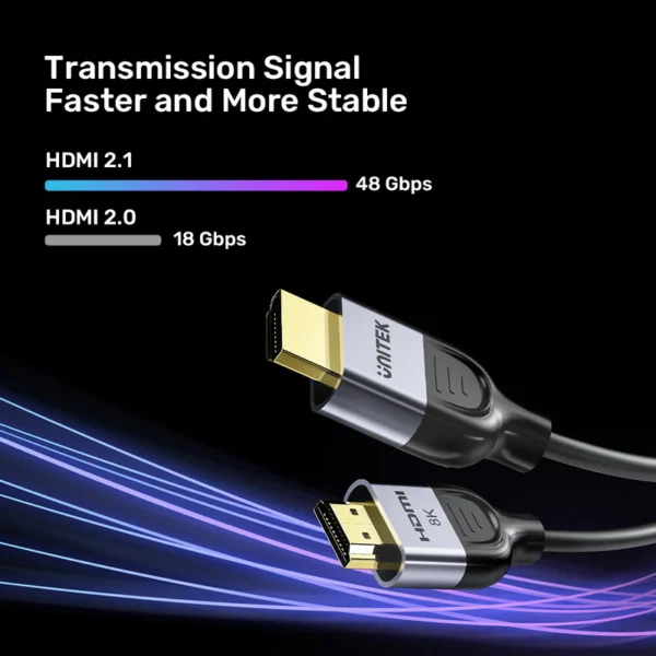 Unitek Gaming 8K@60Hz HDMI 2.1 Cable - Image 4