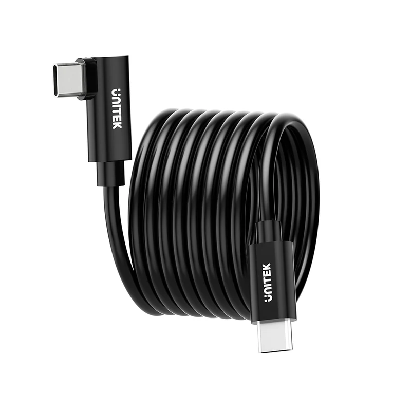Unitek VR Link Pro Cable (90 Degree USB-C to C Cable supports 5Gps & 60W) - Image 2