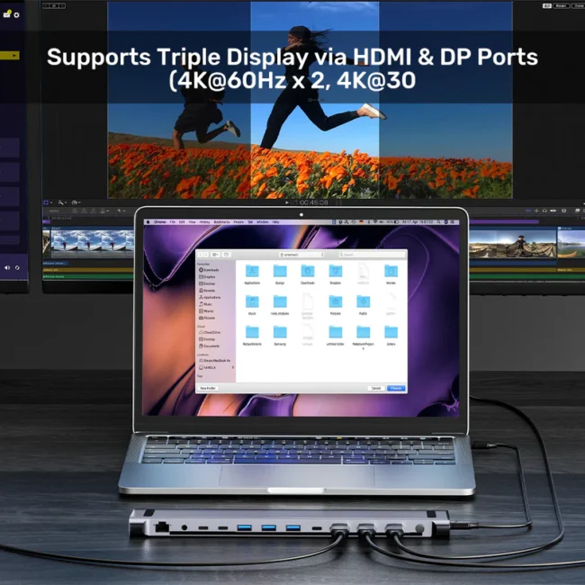 Unitek uHUB15+ USB-C Triple 4K KVM Docking Station - Image 10