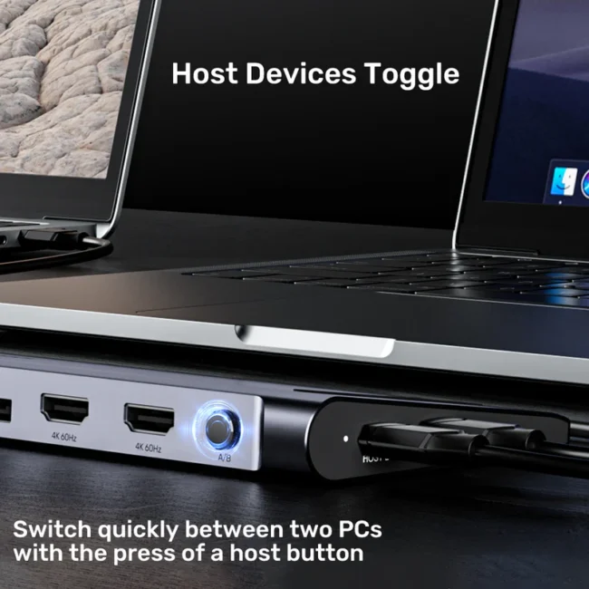 Unitek uHUB15+ USB-C Triple 4K KVM Docking Station - Image 7
