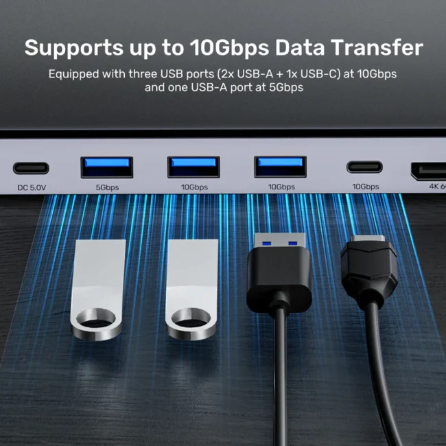 Unitek uHUB15+ USB-C Triple 4K KVM Docking Station - Image 6